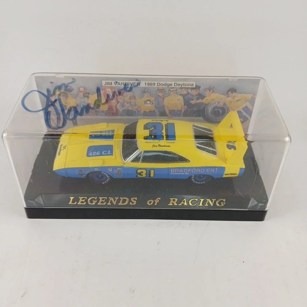 1/43 1/64 scale LEGENDS OF RACING Jim Vandiver 1969 Dodge Daytona  #31 Autograph